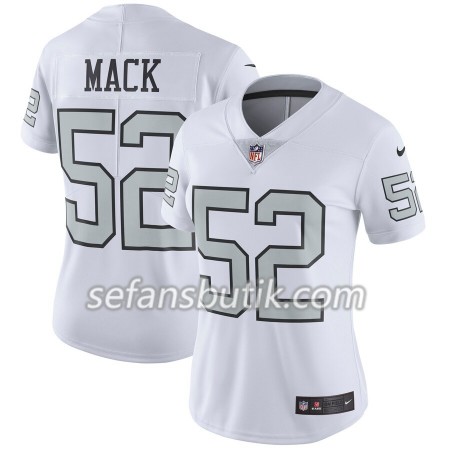 Oakland Raiders Tröjor Khalil Mack 52 Nike Silver - Dame